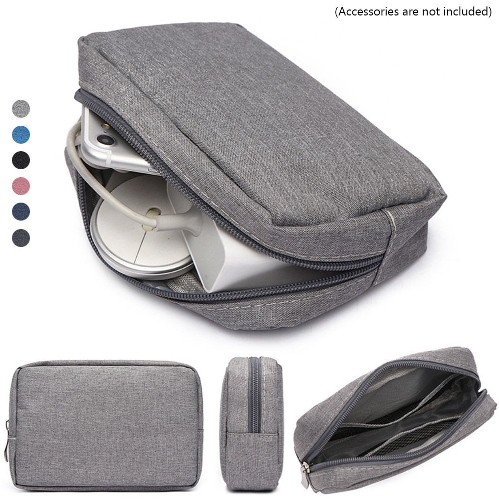 Travel Accessories Organizer Bag - กระเป๋าจัดระเบียบอุปกรณ์เดินทาง กระเป๋าเก็บอุปกรณ์ฮาร์ดดิสก์ กระเป๋าเก็บเครื่องสำอาง อุปกรณ์ดิจิทัล