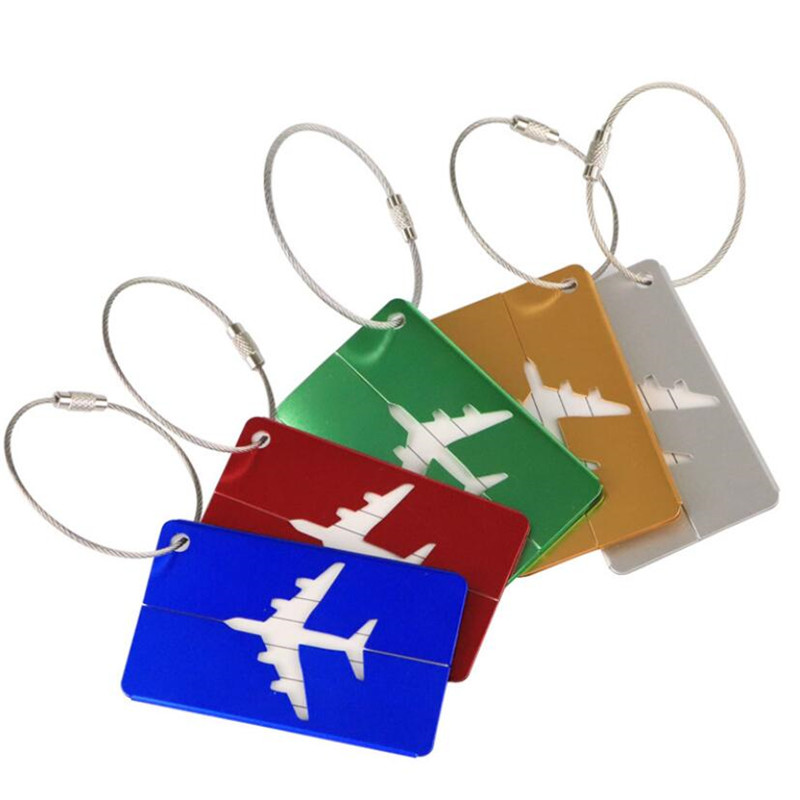 Travel Accessories Luggage Straps - ใหม่แฟชั่นแท็กกระเป๋าเดินทางอลูมิเนียมผู้หญิงกระเป๋าเดินทางผู้ชายกระเป๋าเดินทางสายรัดสัมภาระผู้ถือป้ายชื่ออุปกรณ์เสริมการเดินทาง