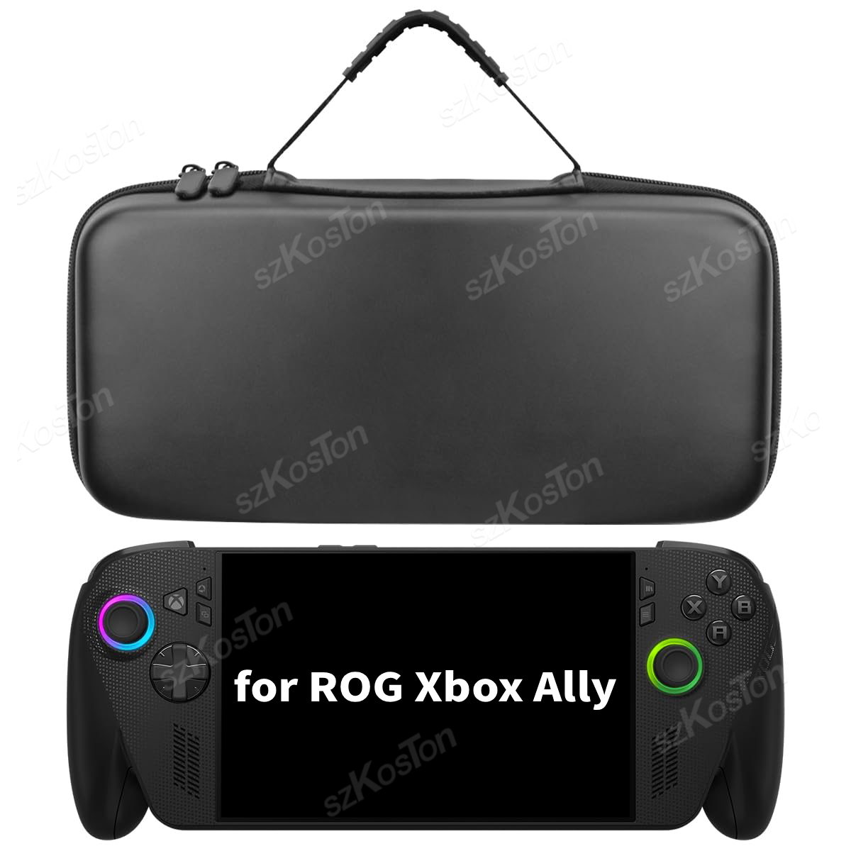 Xbox Travel Accessories - กระเป๋าเก็บของแบบพกพา PU สำหรับเครื่องเล่นเกม ASUS ROG Xbox