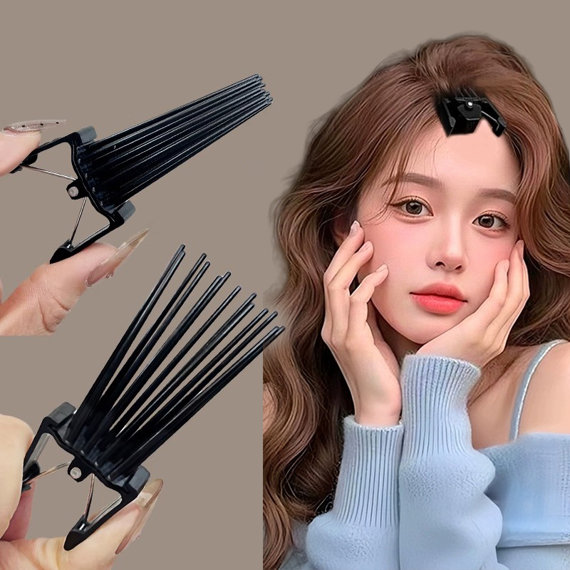 Travel Accessories Needed - 1/2 ชิ้น กิ๊บหนีบผมเพิ่มวอลลุ่มสำหรับผู้หญิง อุปกรณ์จัดแต่งทรงผมสำหรับทำลอนผม ใช้ได้ทุกวัน สำหรับซาลอน