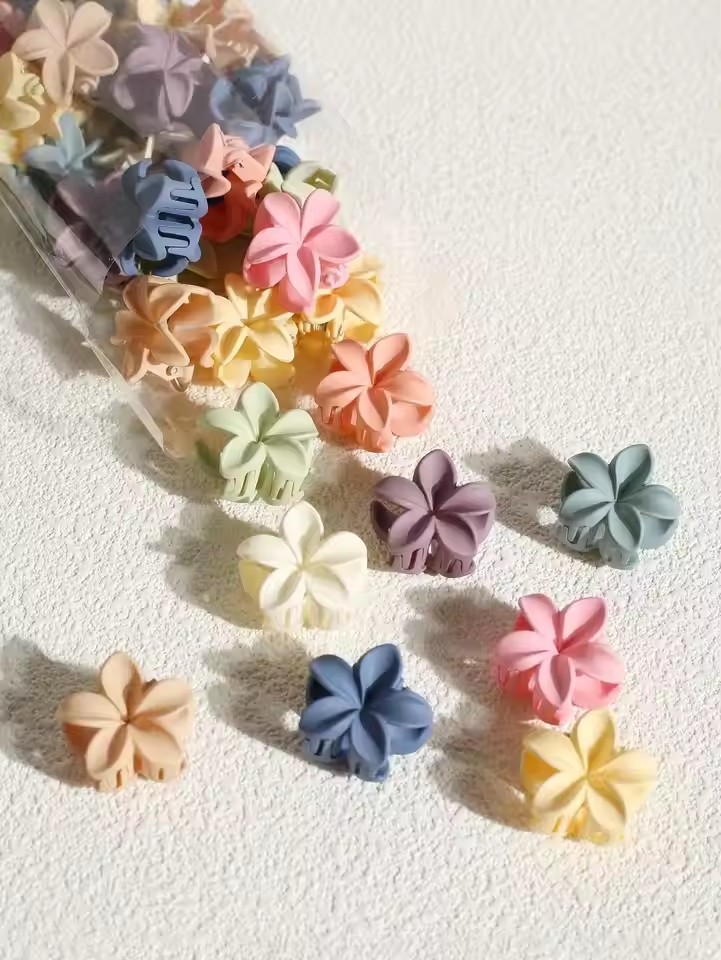 Travel Accessories For Girls - 10/15 ชิ้น กิ๊บหนีบผมขนาด 4 ซม. สีหวาน