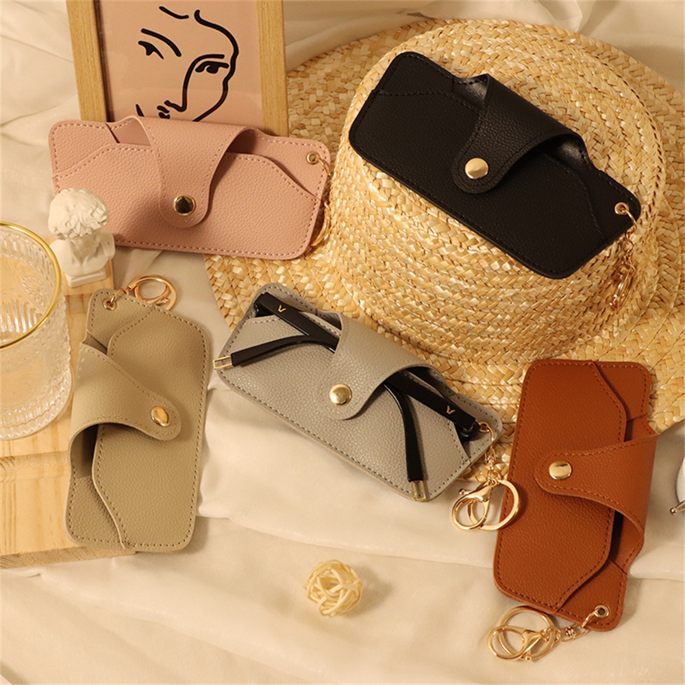 Travel Reading Accessories - ที่เก็บแว่นกันแดด หนัง PU ที่ใส่แว่นตา กล่องใส่แว่นอ่านหนังสือ กระเป๋าใส่แว่นน้ำหนักเบา