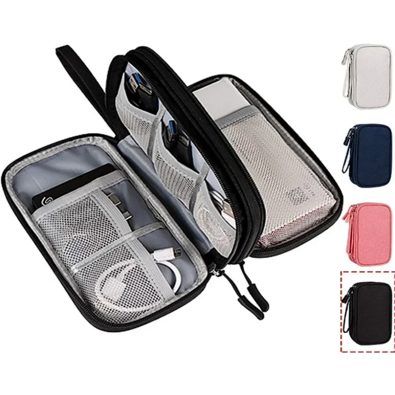 Travel Accessories Organizer Bag - กระเป๋าเก็บสายชาร์จแบบพกพา กระเป๋าเก็บอุปกรณ์ดิจิทัล กระเป๋าเก็บสายชาร์จและสายดาต้า USB อุปกรณ์จัดเก็บอุปกรณ์อิเล็กทรอนิกส์กันน้ำ