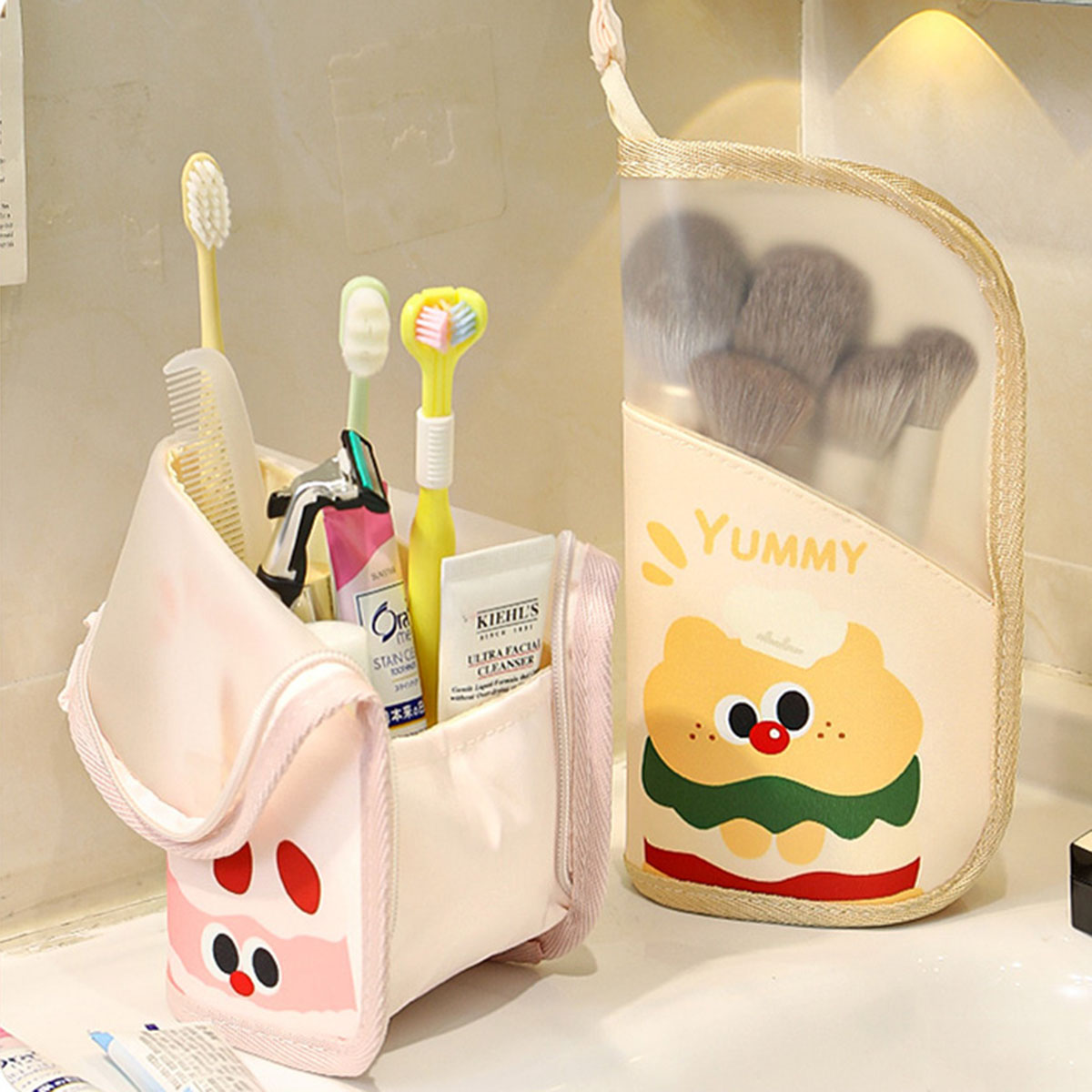 Travel Accessories Organizer Bag - 1 ชิ้นกระเป๋าเครื่องสำอางกระเป๋าเดินทางจัดเก็บเครื่องสำอางชุดชั้นในออแกไนเซอร์กระเป๋าใส่เครื่องสำอางสำหรับผู้หญิงแบบพกพากระเป๋าใส่อุปกรณ์อาบน้ำ