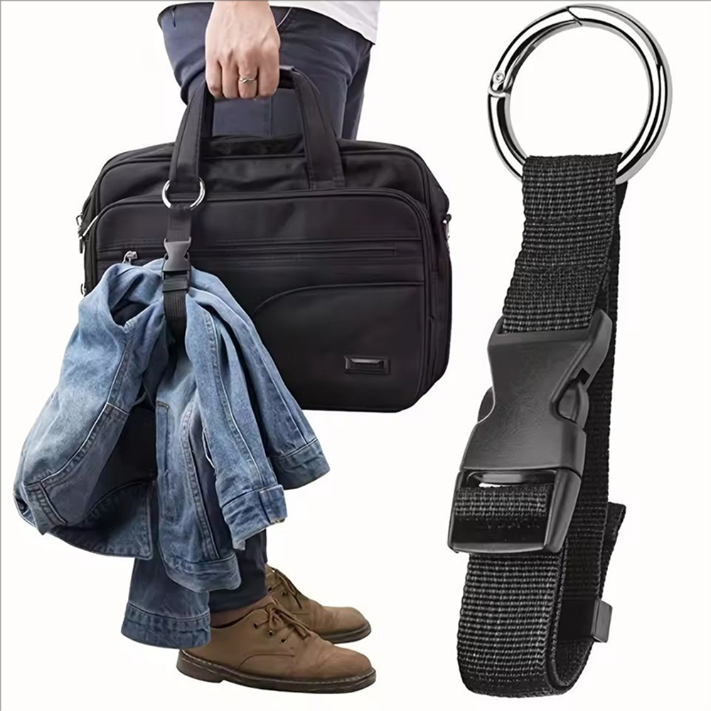 Luggage Strap Belt - สายรัดกระเป๋าเดินทางแบบยึดติด สายรัดภายนอกกระเป๋าเป้สะพายหลัง สายรัดแบบพกพาพร้อมหัวเข็มขัดปลดเร็ว สายรัดกระเป๋าเสริม สายรัดกระเป๋าเดินทาง ที่ยึดเสื้อแจ็คเก็ต