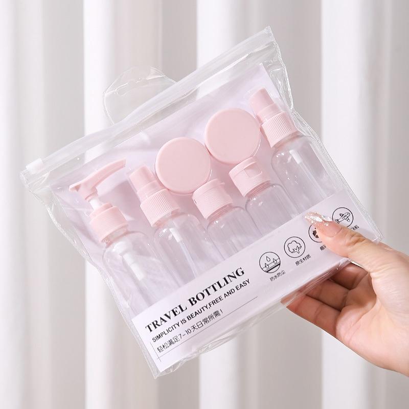 Travel Accessories Needed - 【M】ชุดขวดรีฟิลสำหรับเดินทาง 1 ชุด ภาชนะบรรจุภัณฑ์แบบพกพาสำหรับเครื่องสำอาง โลชั่น โทนเนอร์