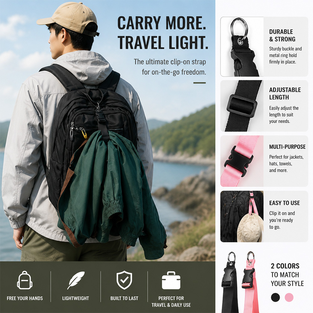 Luggage Strap Belt - แบบพกพา Anti-Theft สายคล้องกระเป๋าเดินทางทนทานกลางแจ้งหัวเข็มขัดผู้ชายผู้หญิงกระเป๋าเป้สะพายหลังคลิปต้องมีกระเป๋าเดินทางของขวัญแท็กสําหรับกระเป๋าเดินทาง