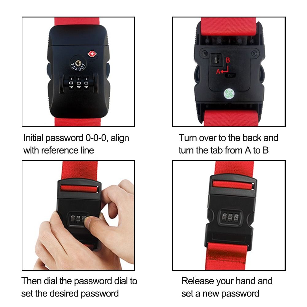 สายรัดกระเป๋าเสื้อผ้ากระเป๋าเด - Travel Lock Tsa Approved บทวิจารณ์และราคา