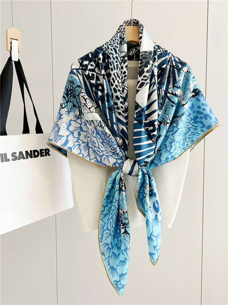 ผ้าพันคอไหมพิมพ์ลายสิงโต ดีไซน - Travel Accessories Neck บทวิจารณ์และราคา