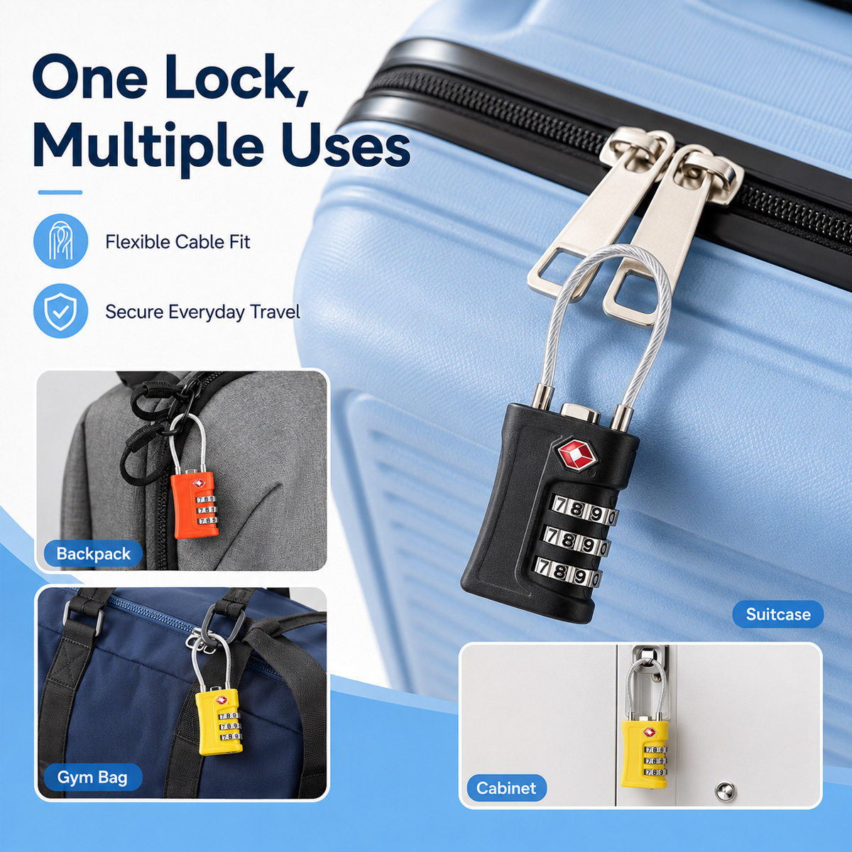 TSA ได้รับการอนุมัติสำหรับล็อค - Travel Lock Tsa Approved บทวิจารณ์และราคา