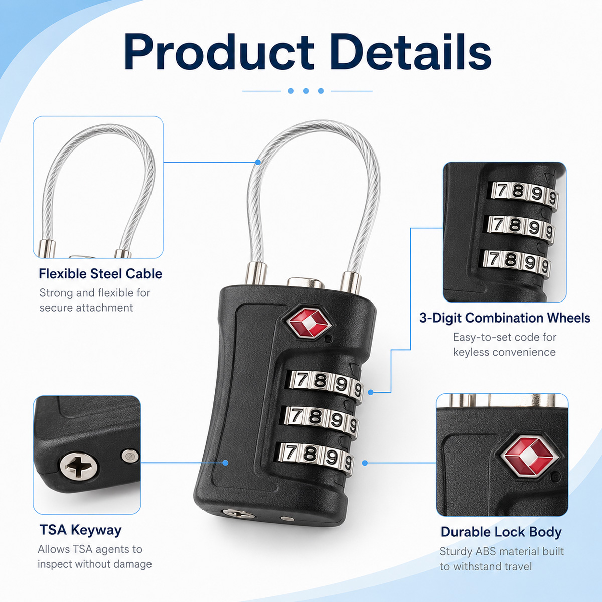 TSA ได้รับการอนุมัติสำหรับล็อค - Travel Lock Tsa Approved บทวิจารณ์และราคา