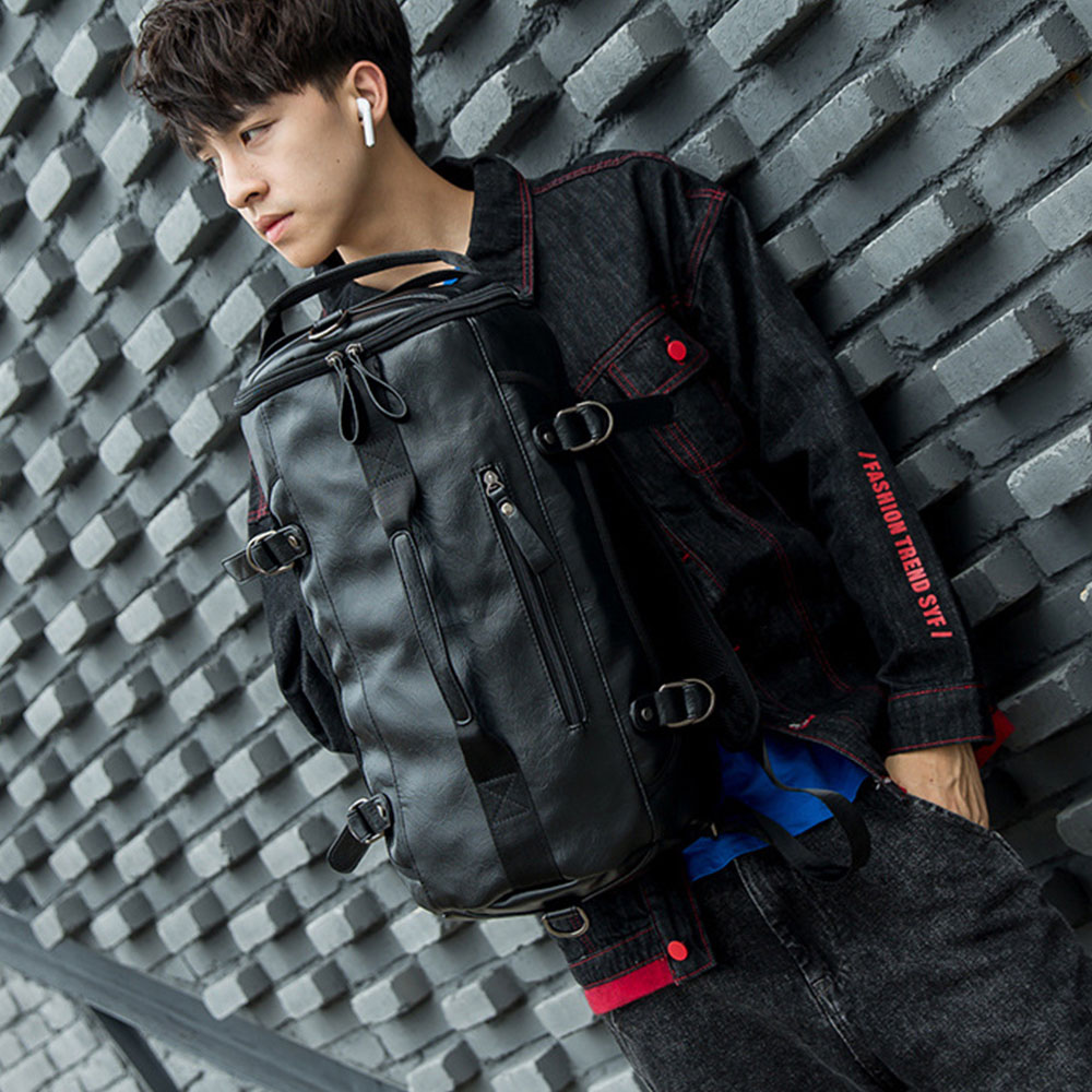 ผู้ชายหนังกระเป๋าเป้สะพายหลังก - Luggage Strap Belt บทวิจารณ์และราคา
