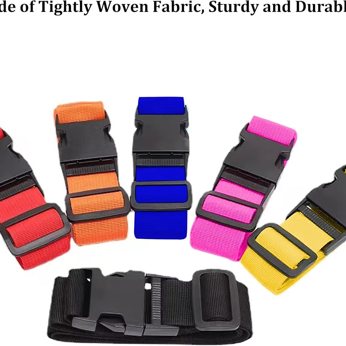สายรัดกระเป๋าเดินทางปรับได้สีส - Luggage Strap Belt บทวิจารณ์และราคา