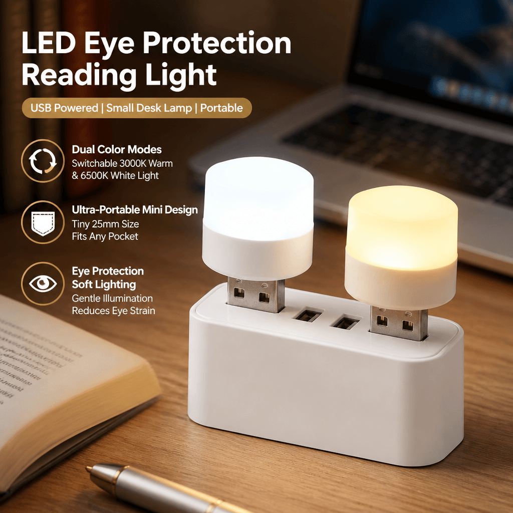 โคมไฟอ่านหนังสือแบบพกพา USB LE - Travel Reading Accessories บทวิจารณ์และราคา