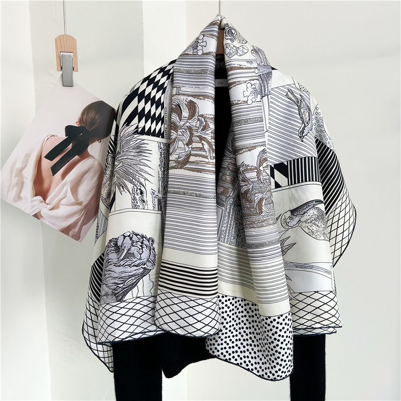 ผ้าพันคอไหมขนาดใหญ่ แบรนด์ดีไซ - Travel Accessories Neck บทวิจารณ์และราคา