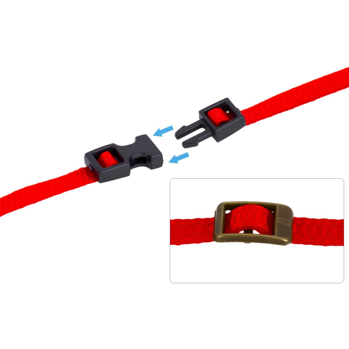 สายรัดสัมภาระ 5 ชิ้น สำหรับติด - Luggage Strap Belt บทวิจารณ์และราคา