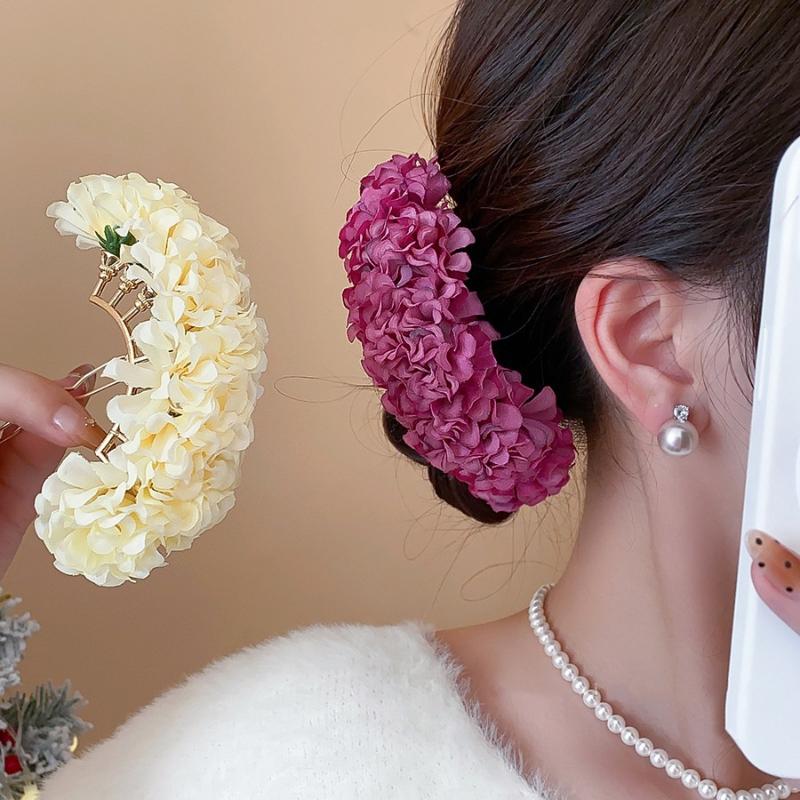 กิ๊บติดผมรูปดอกไม้สีม่วงเหลือง - Travel Accessories For Girls บทวิจารณ์และราคา