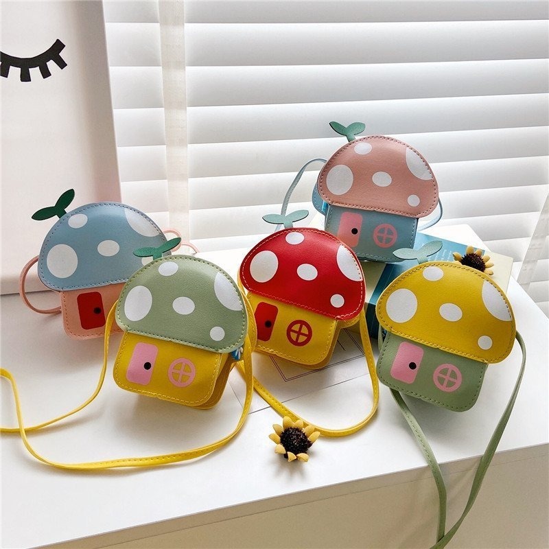 กระเป๋าใส่เหรียญรูปทรงบ้านเห็ด - Travel Accessories For Girls บทวิจารณ์และราคา