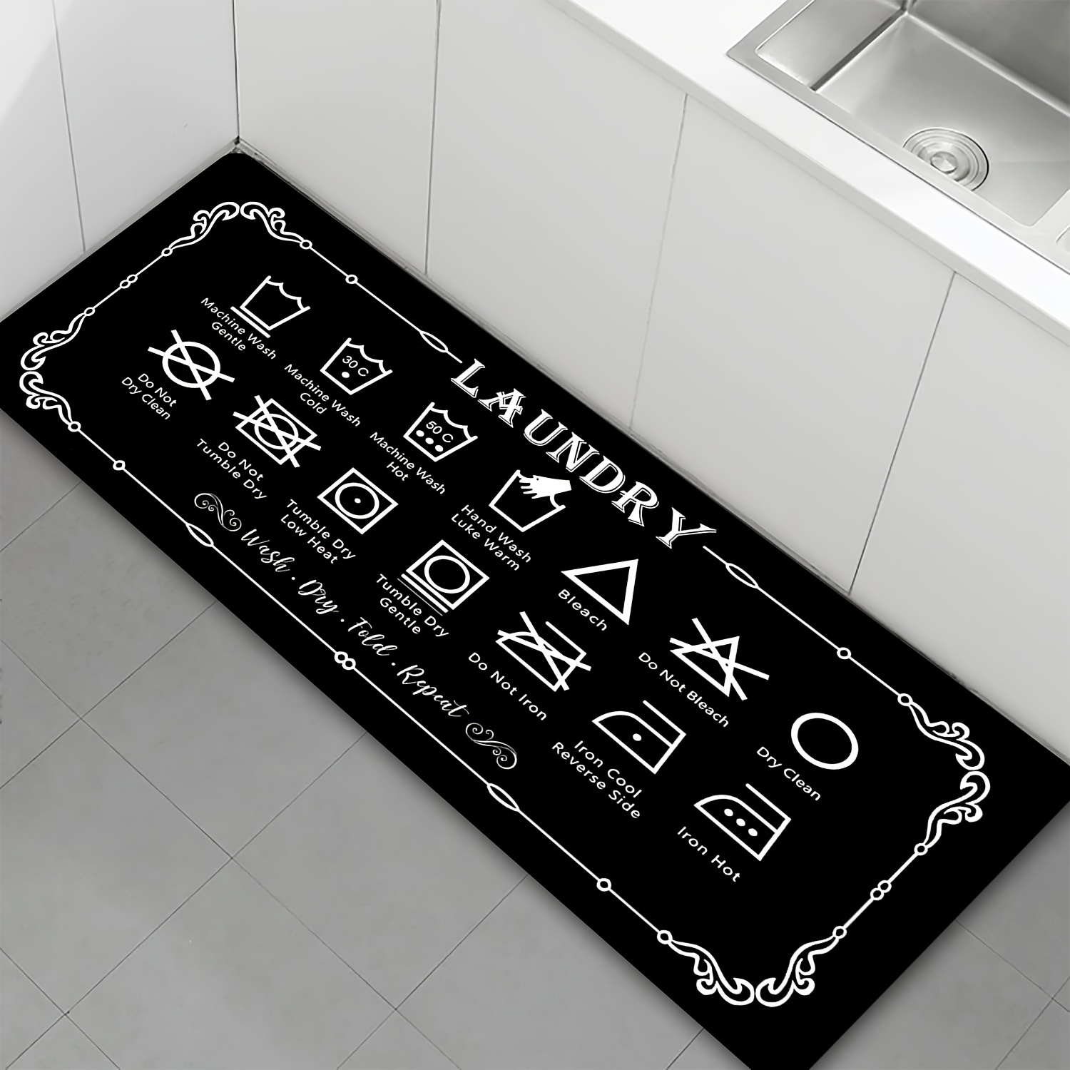 แผ่นรองซักผ้า 1 ชิ้น - ลายไอคอ - Travel Accessories Guide บทวิจารณ์และราคา