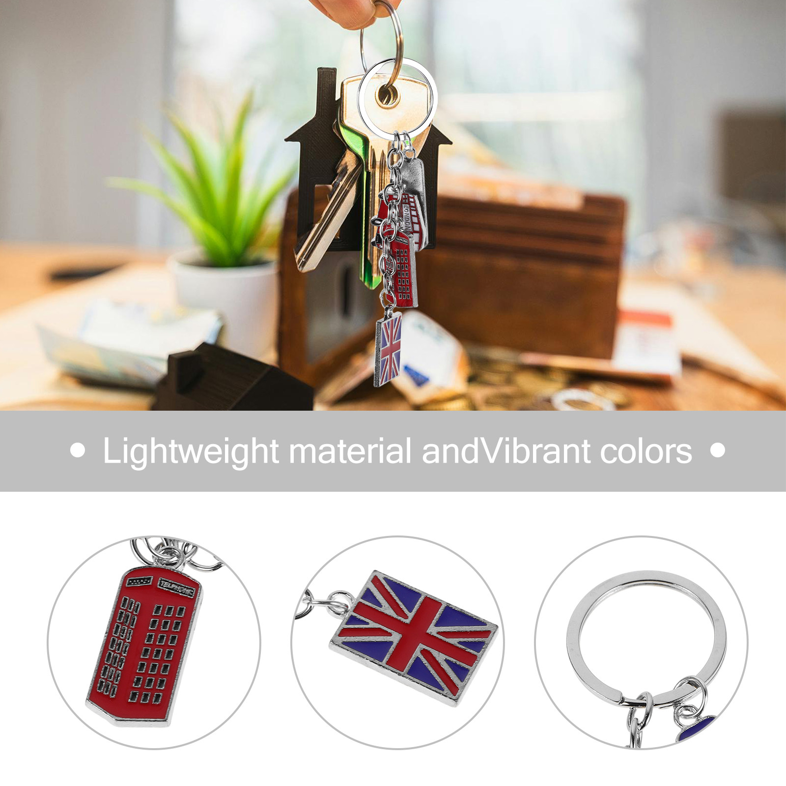 พวงกุญแจธงชาติอังกฤษ 5 ชิ้น ขอ - Travel Accessories London บทวิจารณ์และราคา