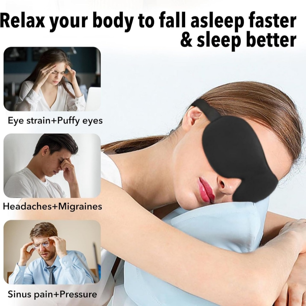หน้ากากปิดตา 3 มิติ สำหรับนอนห - Travel Accessories Eye Mask บทวิจารณ์และราคา