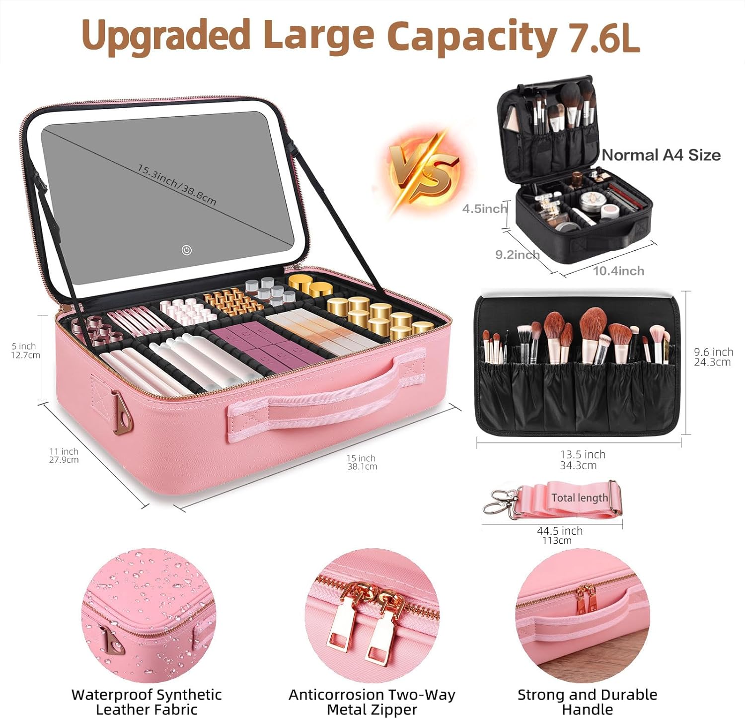 กระเป๋าเครื่องสำอางขนาดใหญ่ 15 - Travel Accessories Organizer Bag บทวิจารณ์และราคา